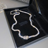 Necklace, chain for key bag , short accessory, simple and elegant design