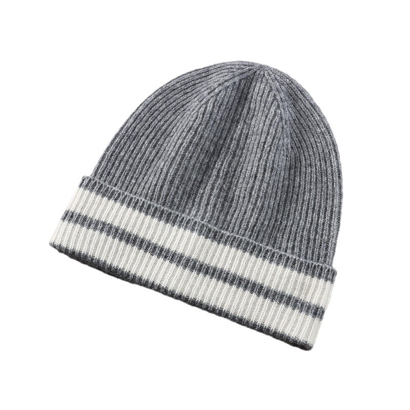 24 남성용 양모 모자 겨울 두꺼운 양모 모자 니트 모자 풀오버 바오 터우 모자 더미 모자 차가운 모자 다목적