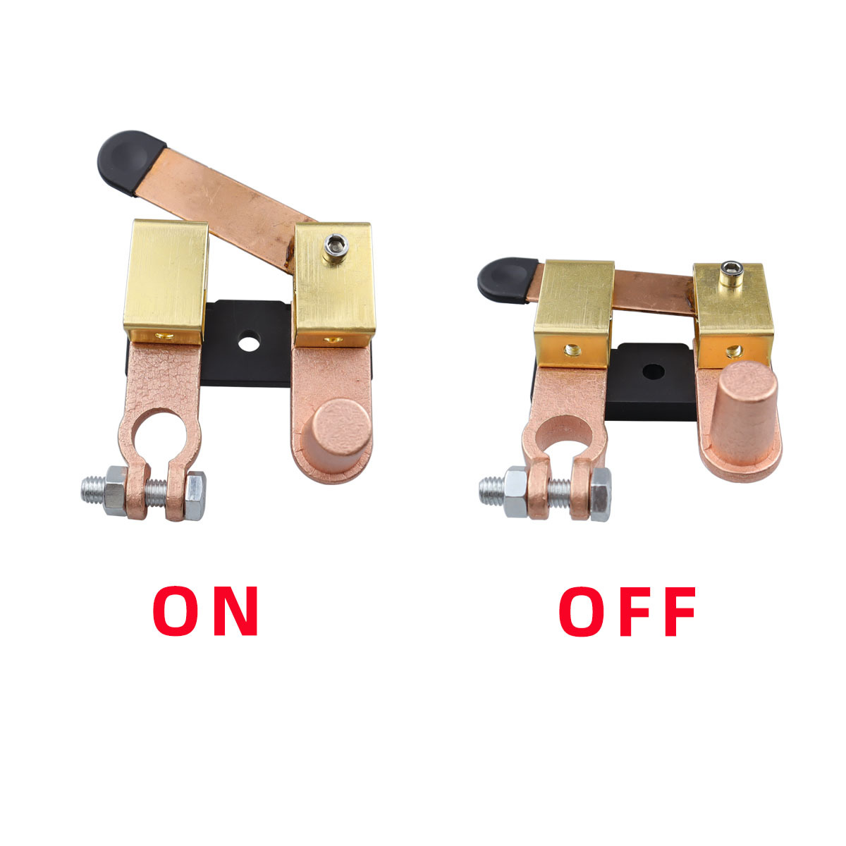 Interruptor modificado para RV de coche, interruptor de apagado tipo cuchillo, interruptor de cuchillo horizontal, interruptor principal antifugas de latón