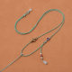 New woven high-end pendant jade pendant necklace rope adjustable jade Ruyi safety buckle men's and women's halter black rope