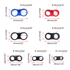 Car modified double-hole oil line clamp braided hose fixed clamp fuel pipe separation AN4 AN12 oil line modification