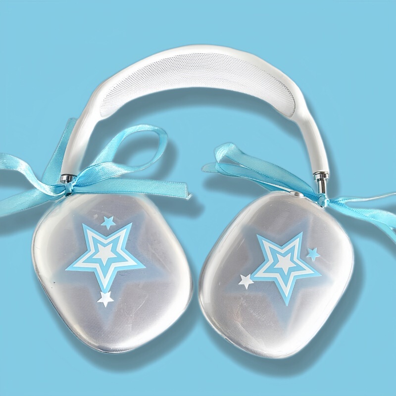 アニメ透明適用アップルAirPods Maxヘッドセットbluetoothヘッドセット保護カバーソフトケースかわいいシンプル|undefined