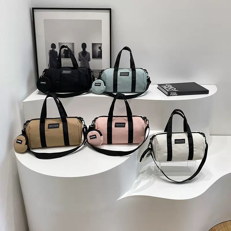 女包手提包尼龙布枕头包2024新款单肩包韩版简约斜挎包外贸跨境