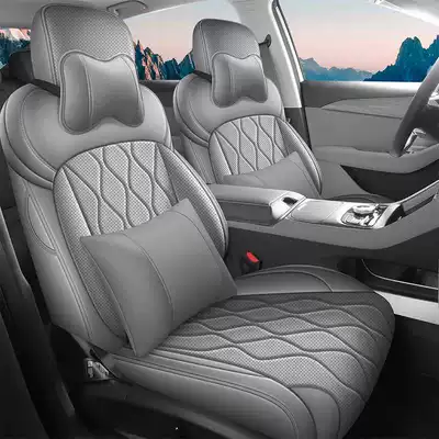 Modelə uyğun (Original) oturacaq örtükləri – full-coverage cushion leather seat covers - dark-gray-deluxe-edition-note-the-model-year-front-row-fully-covered-rear-row-partially-covered