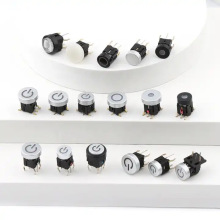 跨境轻触开关带灯6×6可镭雕电源符号SMT发光轻触RGB按钮开关