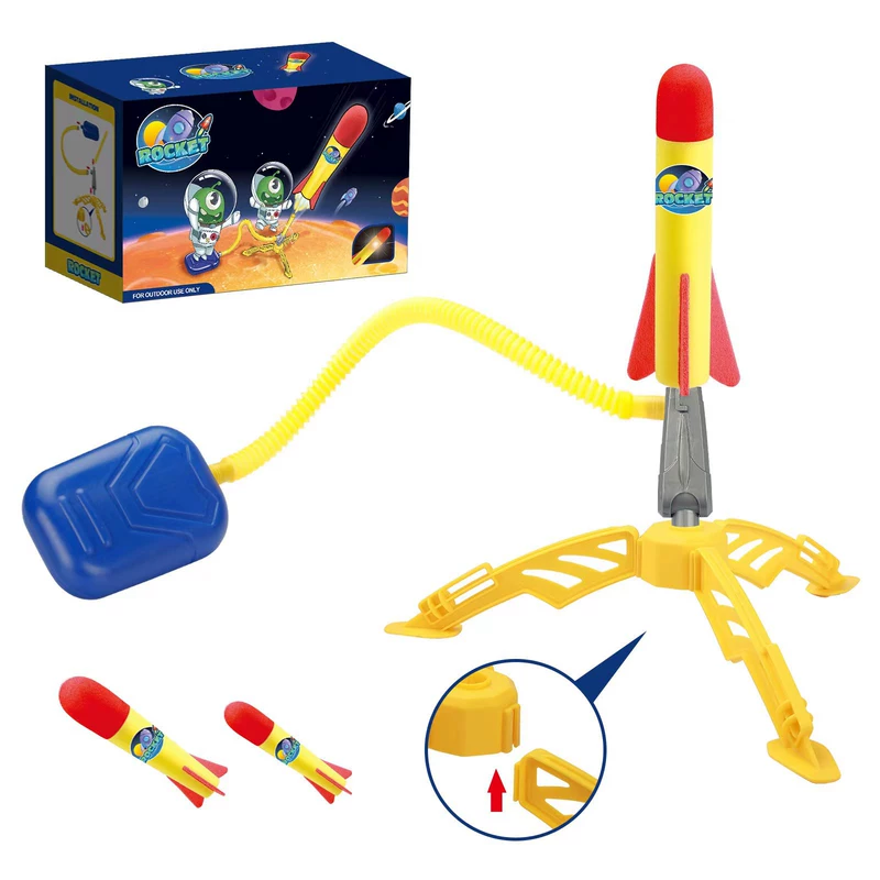 Игрушка-ракета на ножку с подсветкой для игр на улице с детьми