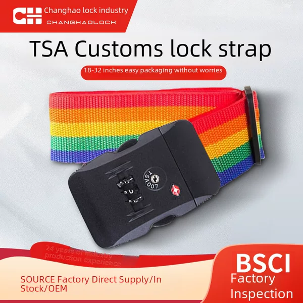 Password Luggage Straps, Packing Straps, Bundling Straps, Luggage Ropes, Suitcase Straps, Ready-Made Cross-Border Changhao Lock Factory