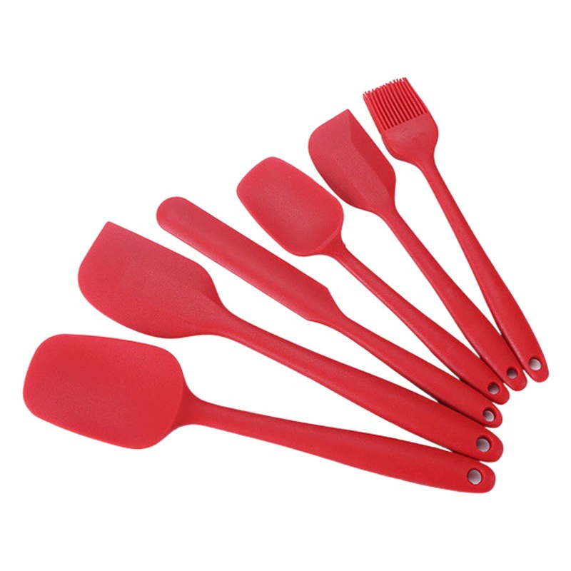 Силиконовая кухонная посуда, скребок, масляная щетка, барбекю, все включено, силиконовые кухонные принадлежности, костюм из 6 инструментов для выпечки