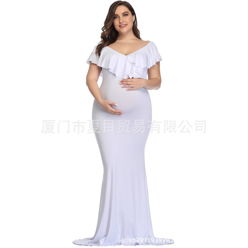 Amazon Foreign Trade Explosions Pregnant Women Photo Dress Pregnant Women Photography Chiffon Mop Dress AliExpress