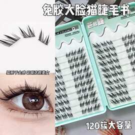 大脸猫假睫毛免胶免卸上镜灵动放大双眼上眼无负担清透感十足纤长