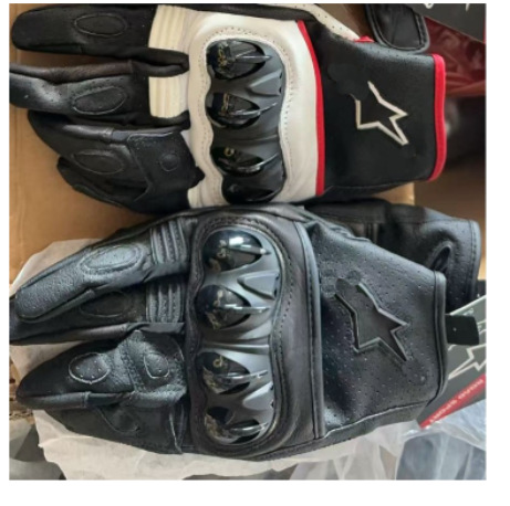 Nuevos guantes de motocicletas guantes de carreras de cuero guantes de motocicletas guantes de carreras de cuero