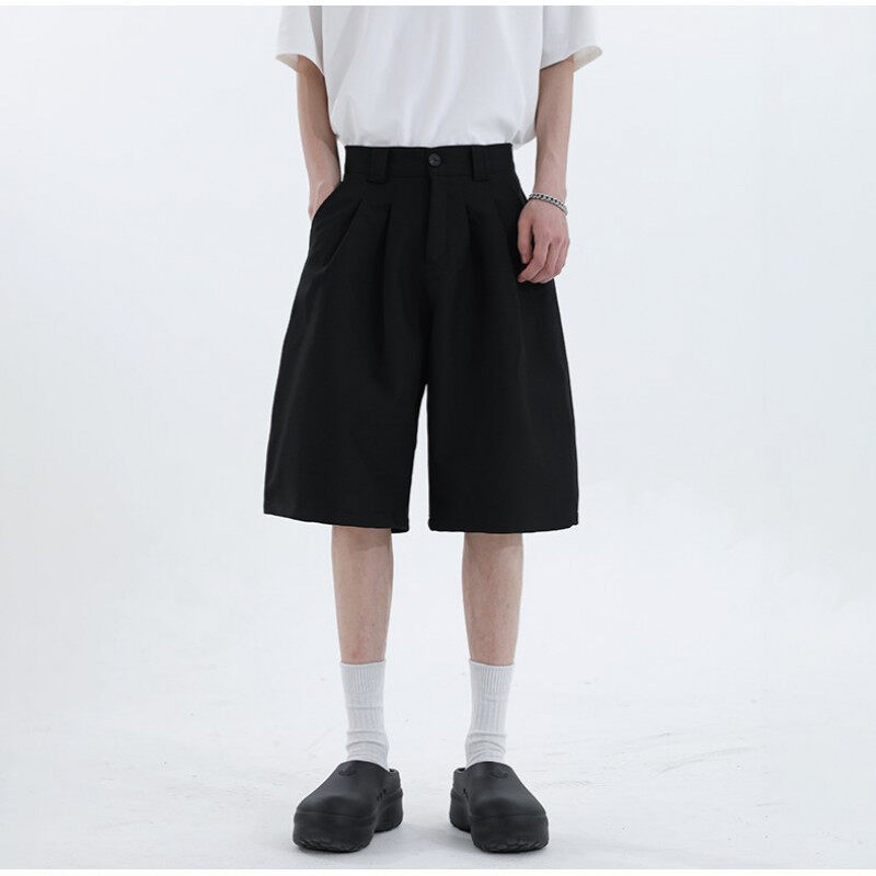 2025新型夏の韓国版ファッション定番ファッションカジュアル半ズボン七分ズボン大サイズ男性半ズボン