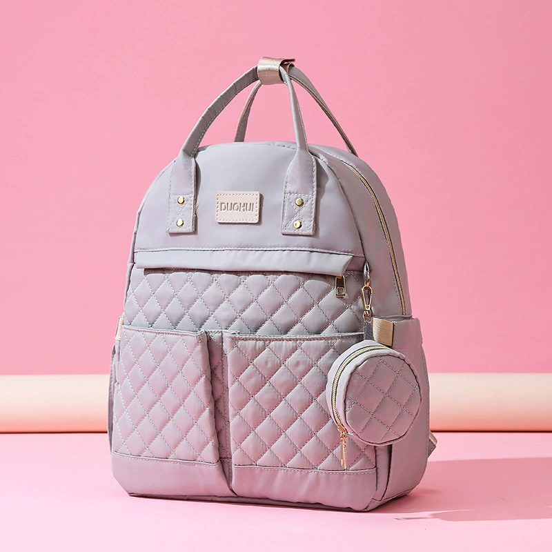 Ромбическая вышивка ниткой для мамы Прогулочная ДЕТСКАЯ сумка большой емкости сумка для новой мамы и ребенка на плечо модная Водонепроницаемая пеленка сумка для мумии