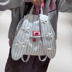 日韓学生カバンソフト萌えins可愛いウサギ耳カバン大容量リュックサック
