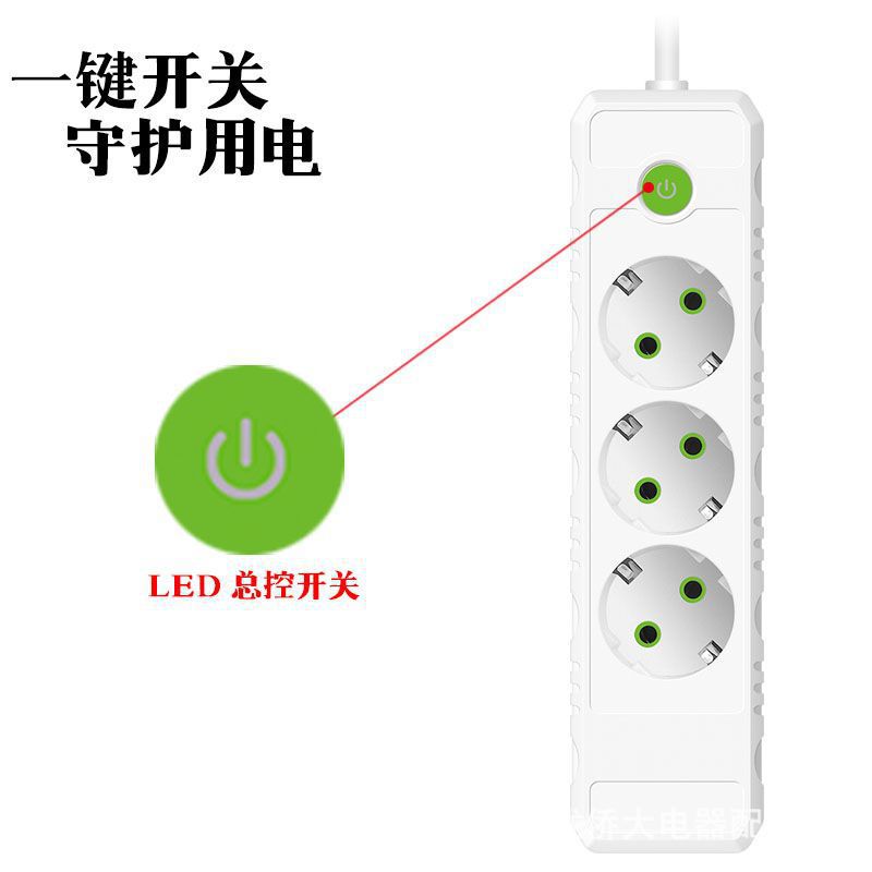 Enchufe de alta potencia europeo de línea especial para la norma europea rusa