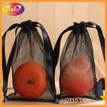 跨境热销欧美瑜伽用品棉网抽绳布袋网购袋水果蔬菜束口棉网袋
