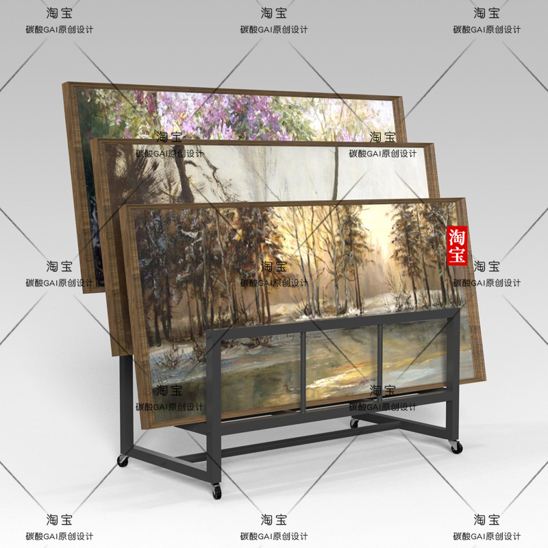 Art Tool Storage and Display Rack for Organizing and Storing Oil Painting Tools, Picture Frames, and Other Items Art Tool Storage and Display Rack for Organizing and Storing Oil Painting Tools, Picture Frames, and Other Items