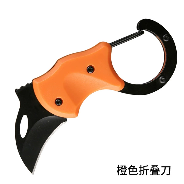 Orange folding knife
