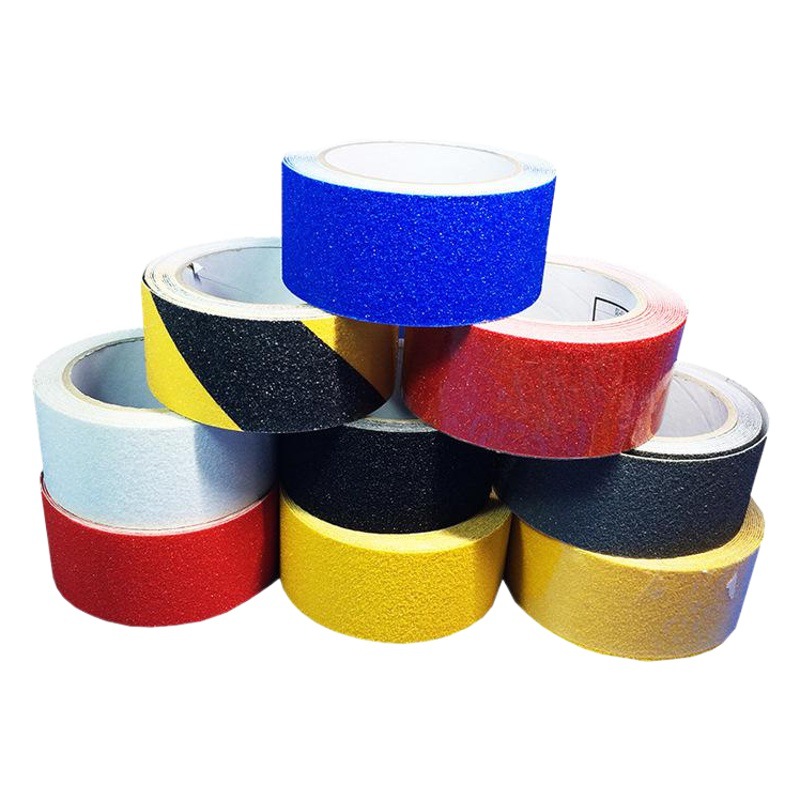 PVC color esmerilado piso cinta escalera advertencia piso pegatinas paso baño antideslizante cinta 80 malla 60 malla