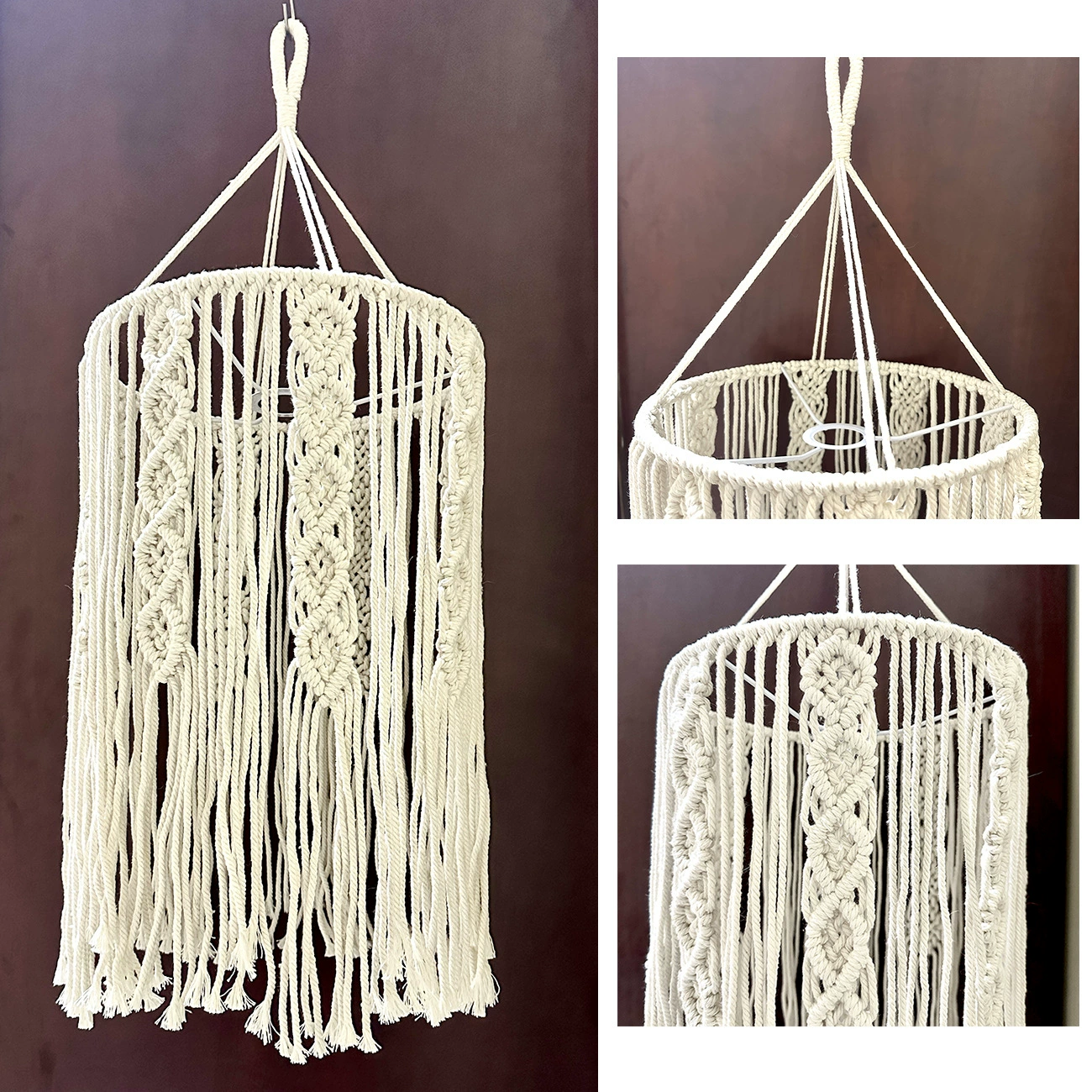 Трансграничный абажур ручной работы украшение для кровати и завтрака гобелен богемный ветер Длинная люстра с кисточками абажур украшение дома