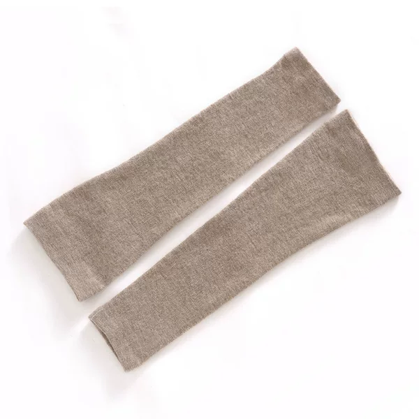 Cashmere Leg Warmers Unisex Over-The-Knee Long Socks for Air-Conditioned Rooms, Warm Knit Knee Pads for Elderly with Cold Legs