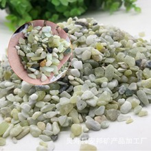 丹东绿石子厂家直发 园林铺面鱼缸造景碎石机制水磨石 绿色水洗石