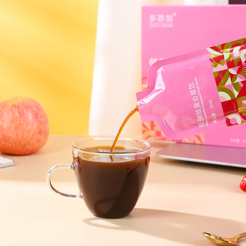 30ml*10 Bags/Box Oligopeptide Compound Fruit Drink Wholesale Duoyanjia Puree Filial Piety Enzyme Drink Prune Juice