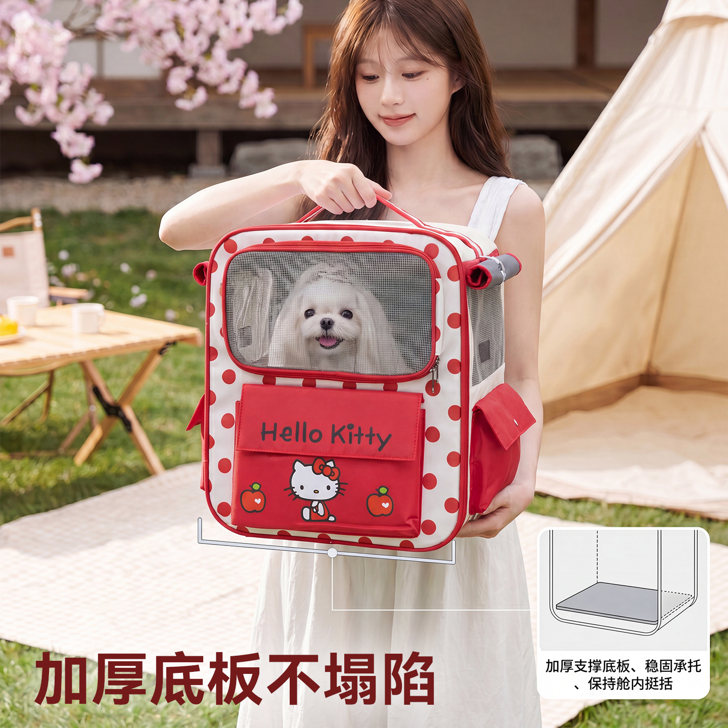 Sanliou co-marcado caja de tracción de mascotas, bolsa de gato transpirable de gran capacidad, bolsa de perro, bolsa para perros pequeños y medianos, suministro directo de fabricantes