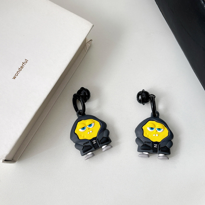 かわいい iPhone Apple トラッカー保護カバー Airtag 紛失防止デバイス収納ボックス漫画シリコンソフトケースに適しています|undefined