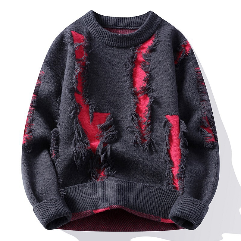 AliExpress cross-border foreign trade wholesale men's plus size autumn and winter new casual sweater boys worn long sleeve sweater AliExpress cross-border foreign trade wholesale men's plus size autumn and winter new casual sweater boys worn long sleeve sweater