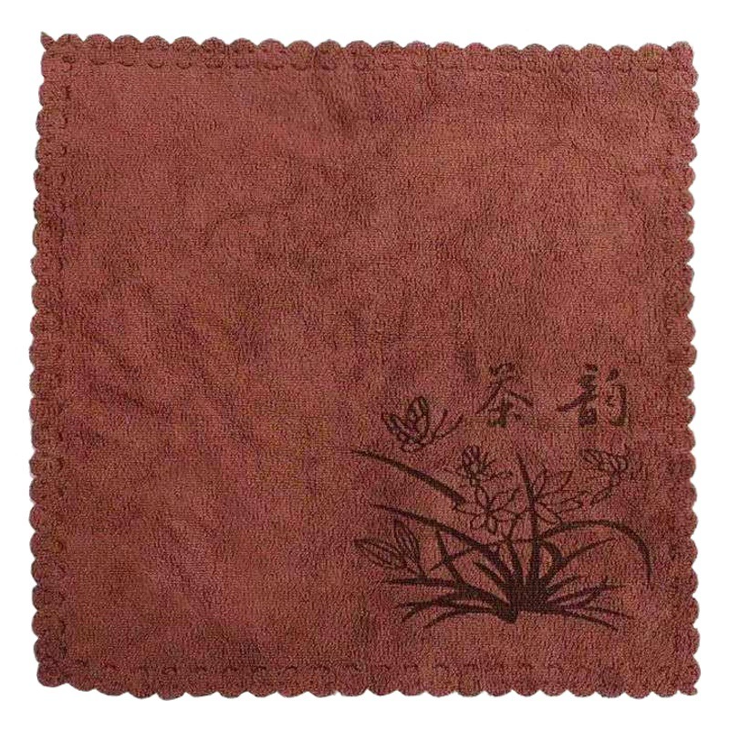 Чайное полотенце чайный коврик утолщенное Впитывающее кухонное полотенце Аксессуары для чайного набора маленькое квадратное полотенце тряпка для чайного столика полотенце для горшка можно настроить логотип