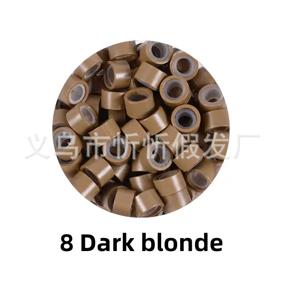 5030 anillo de extensión del pelo peluca anillo de silicona extensión del pelo de aluminio hebilla palo pluma extensión del pelo herramienta anillo bucle pelo