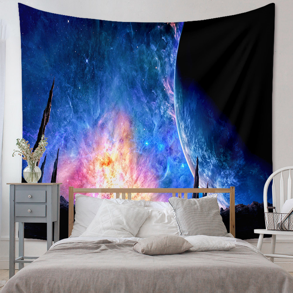 Fashion Universe Painting Wall Decoration Cloth Tapestry Wholesale Nihaojewelry display picture 167