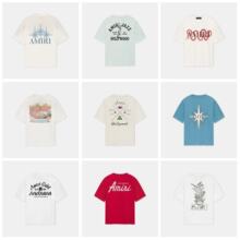 �羳ר��AMIRI������ĸlogoӡ��˫ɴ�����������¶���T����Ůͬ��