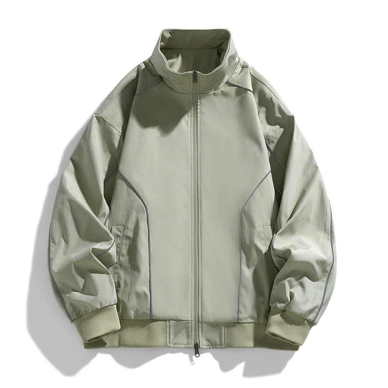 Воротник для мужчин сплошной цвет повседневный свободный весной и осенью новый свободный отдых на открытом воздухе спортивная одежда приливная горная куртка