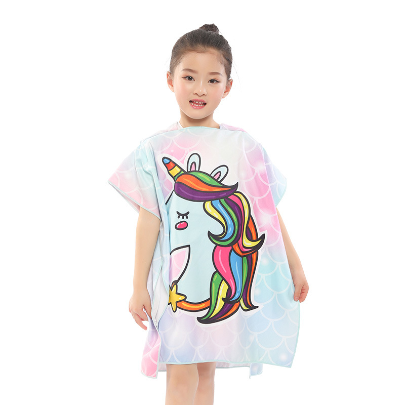 Bebé con capucha toalla de baño dibujos animados con capucha bebé albornoz playa Capa de los niños grande absorbente toalla de baño capa