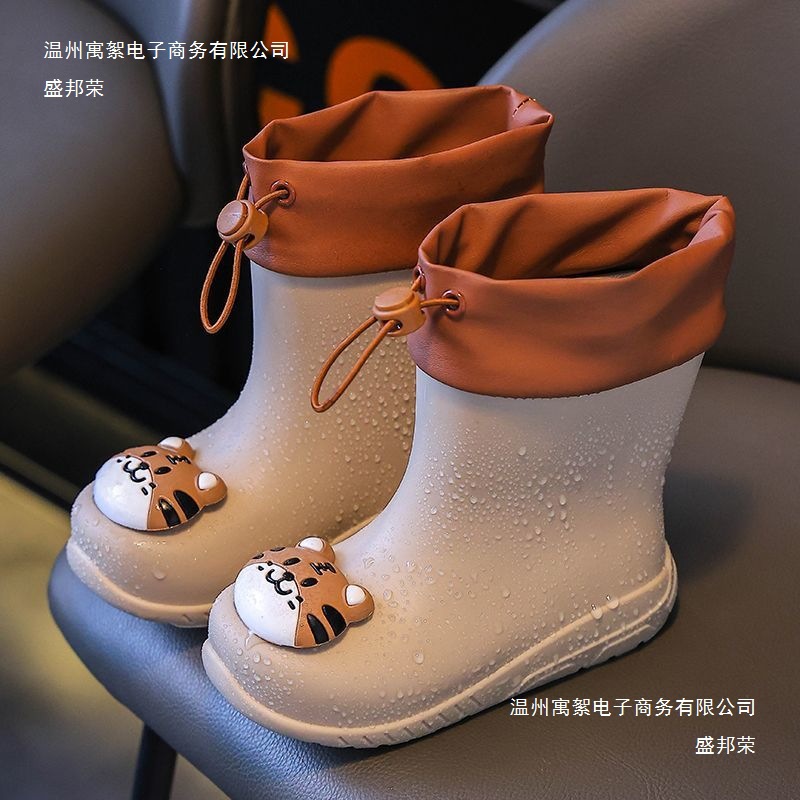 Children's Rain Boots, Boys' Rain Boots, Non-Slip Men's Baby, Toddler, Kidsren's Water Shoes, Girls' Waterproof Rubber Shoes, Lightweight New Style