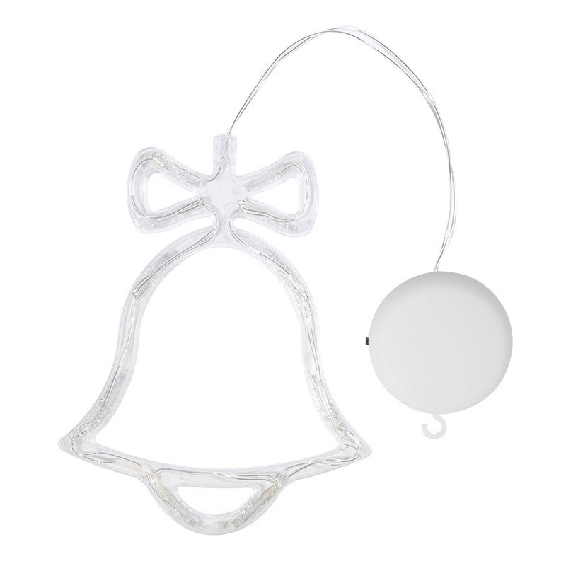 Weihnachts-Fensterbeleuchtung mit Saugnäpfen – 10 batteriebetriebene LED-Dekorationen mit 10 weihnachtlichen Motiven (Weihnachtsmann, Schneeflocke, Rentier u. v. m.)_voghion.com