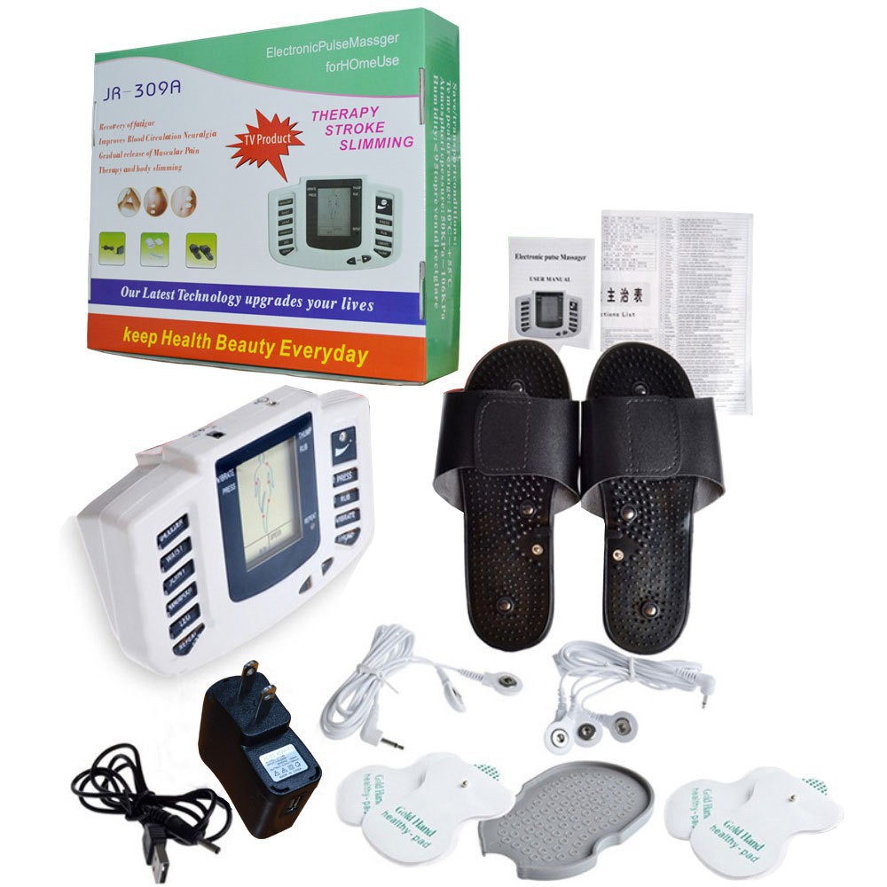 Cross-border multifunctional pulse medium frequency physiotherapy instrument electrotherapy instrument household full body ems massage instrument meridian instrument massager