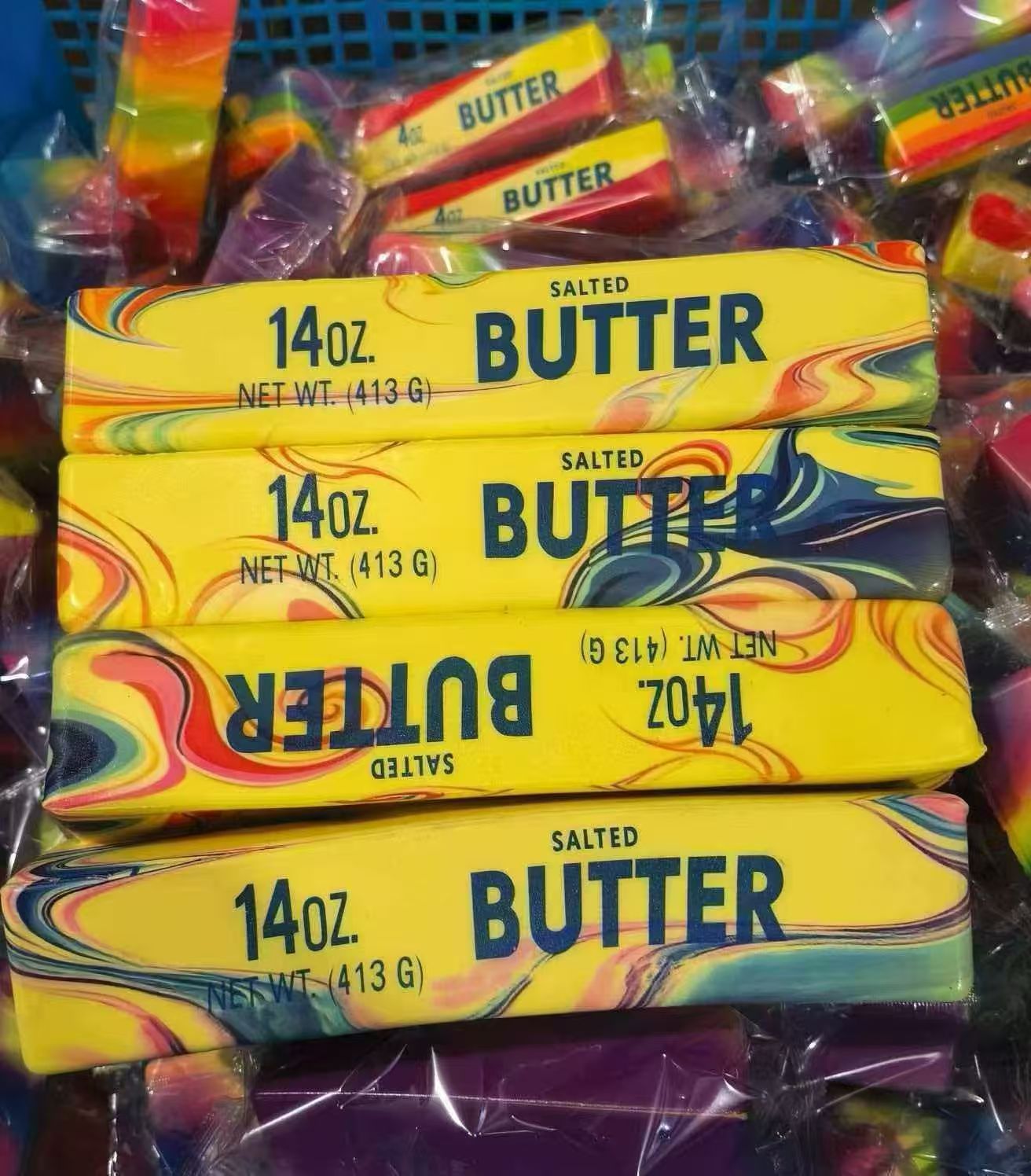 Humedecido suave fragancia pegajosa lenta imitación barra de mantequilla de rebote lento pellizco Le alivio de compresión modelo accesorios humedecido suave sensación de regalo