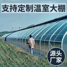 大棚骨架钢管温室养殖大棚蔬菜大棚连体连栋种植棚热镀锌全套