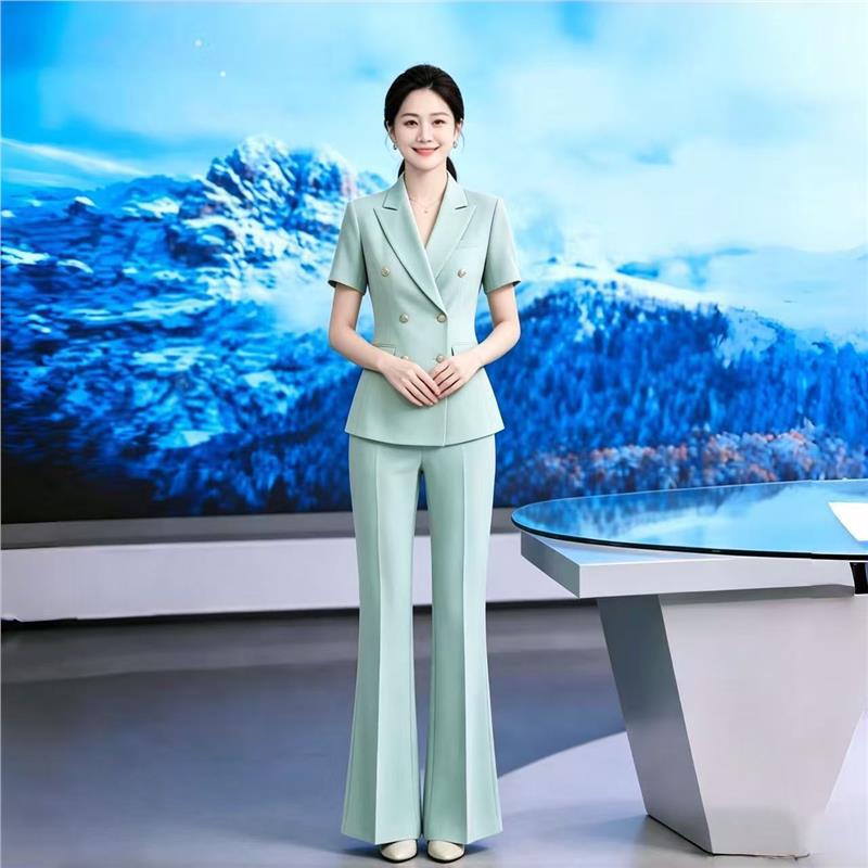 Light Luxury and High-End Elegant Formal Suit Set, 2026 Spring/Summer New Style, Waist-Cinching, Fashionable and Elegant Professional Two-Piece Set Light Luxury and High-End Elegant Formal Suit Set, 2026 Spring/Summer New Style, Waist-Cinching, Fashionable and Elegant Professional Two-Piece Set