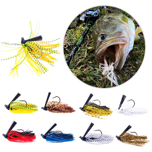 New Luya fake bait Beard Guy 10g cross-border anti-hanging bottom lead drop lead head hook Beard Guy simulation fake bait wholesale