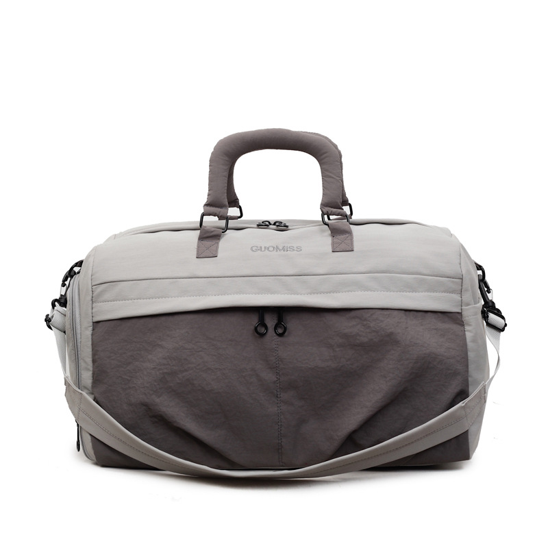 Bolsa de viaje de damas, bolsa de embarque de alta capacidad, bolsa de transporte de corta distancia, bolsa de fitness ligera, separación seca y húmeda.