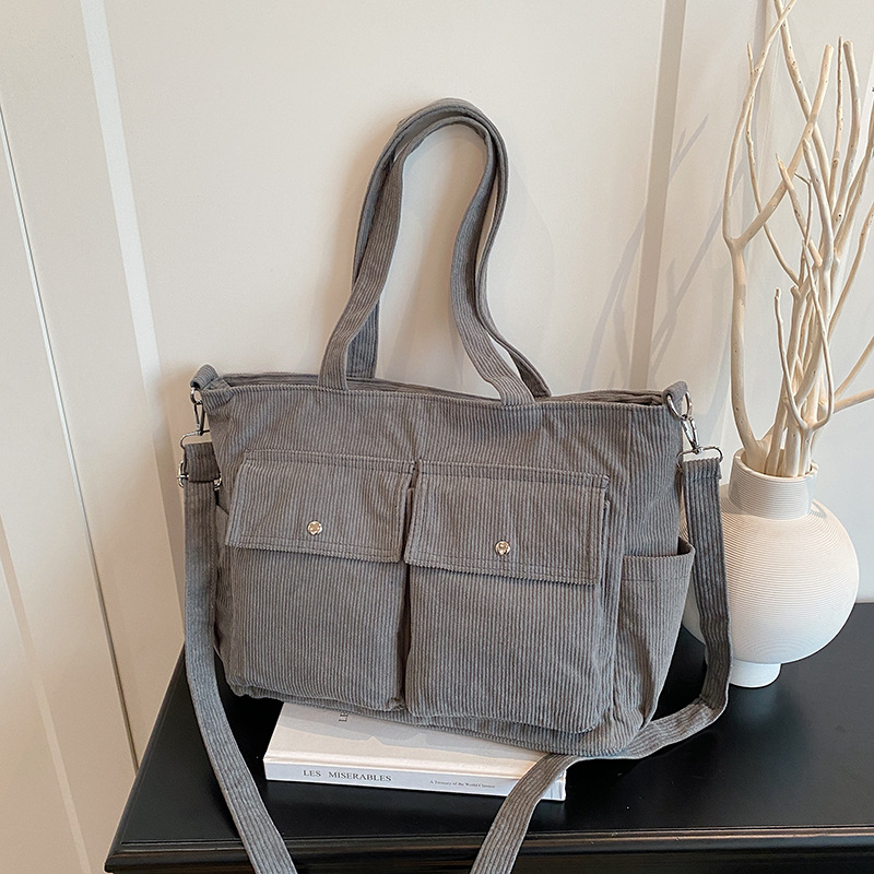 2025 nueva gran capacidad de terciopelo especial nicho universal bolso de hombro casual estilo coreano de viaje bolso de mano