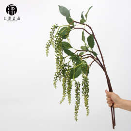 工厂直销 仿真植物垂吊商陆果假花配材 花艺造景装饰果实插花家居