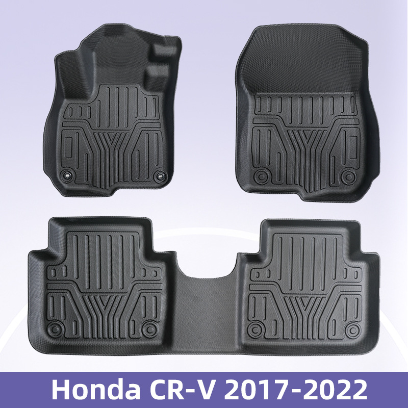 Aplicable a Honda CR-V 2017 - 2022 3D todo el tiempo TPE almohadilla para los pies almohadilla del maletero almohadilla de respaldo