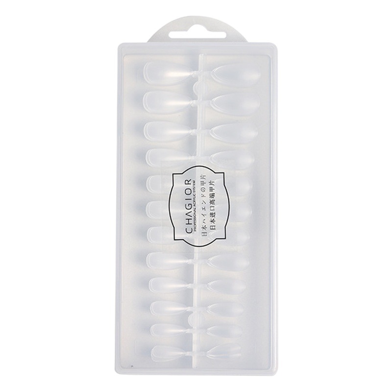 Desgaste de uñas tallado de uñas esmalte de uñas sin costuras ultrafino tienda plana escalera especial gota de agua medio lleno dos pegatinas esmerilado