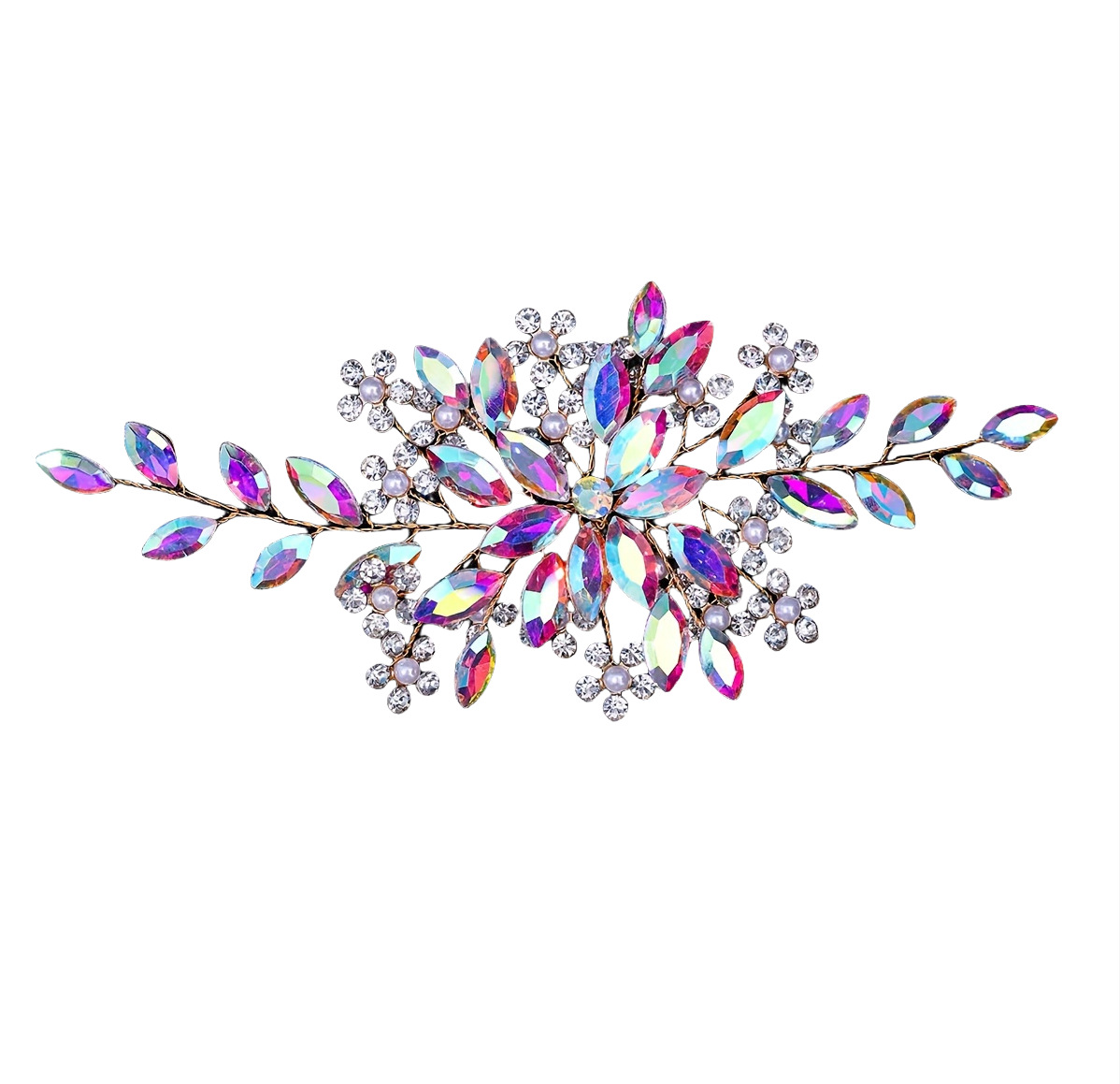 Bridal Rhinestone Hair Band Headdress Handmade Horse Eye Headband Accessories