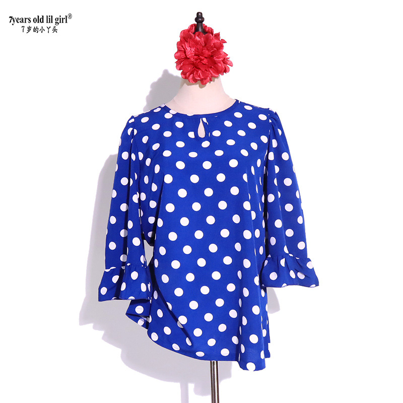 Flamenco flamingo dance Spanish dance Italian chiffon polka dot top hot sale AH48